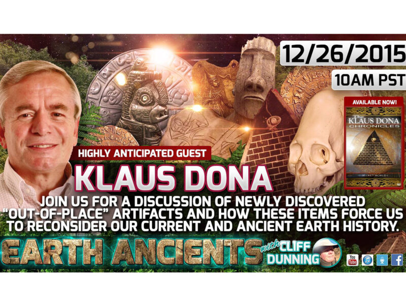 Klaus Dona: Out of Place Artifacts From Earth’s Ancient Past